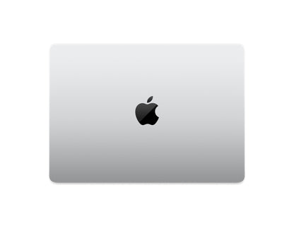 silver macbook on a white background