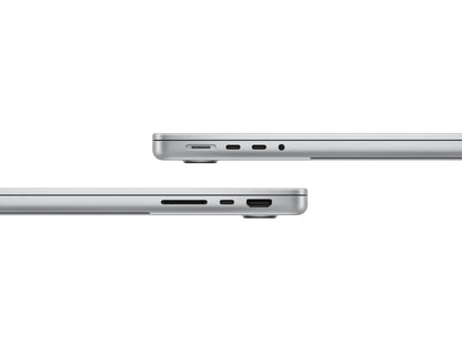 silver macbook on a white background