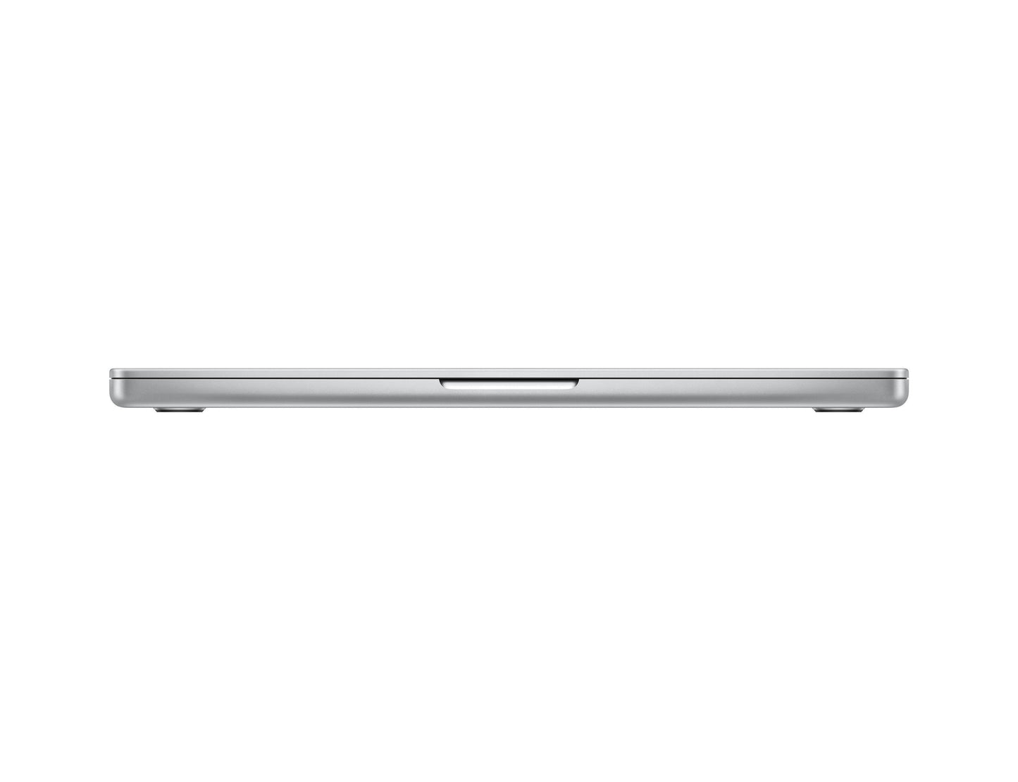 silver macbook on a white background